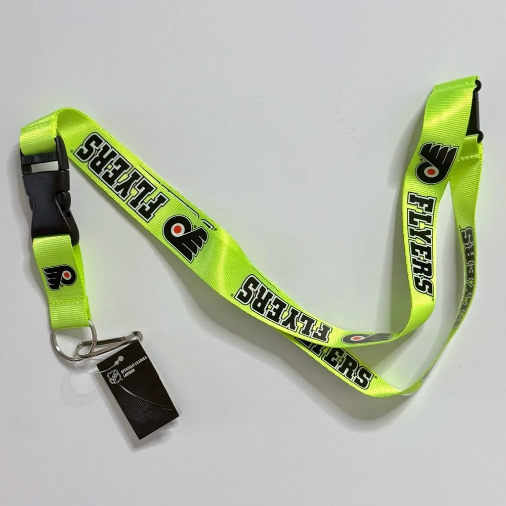 Philadelphia Flyers Neon Lime Lanyard